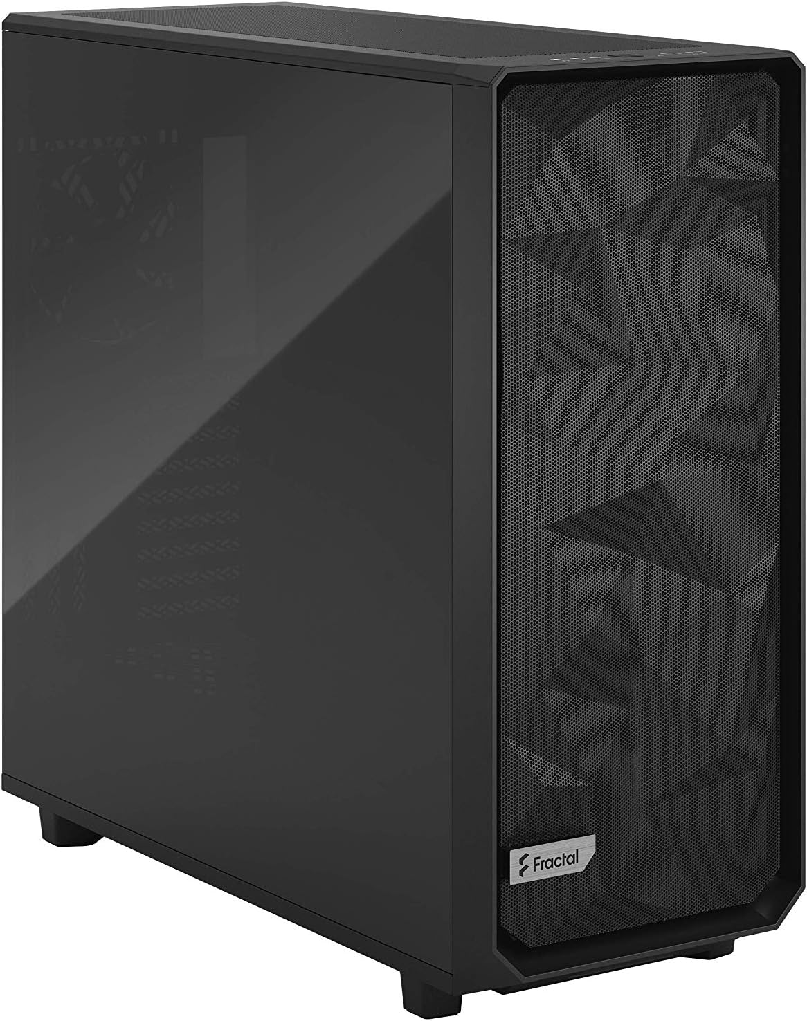Black ATX Full Tower Computer Case with Tempered Glass Window E55718