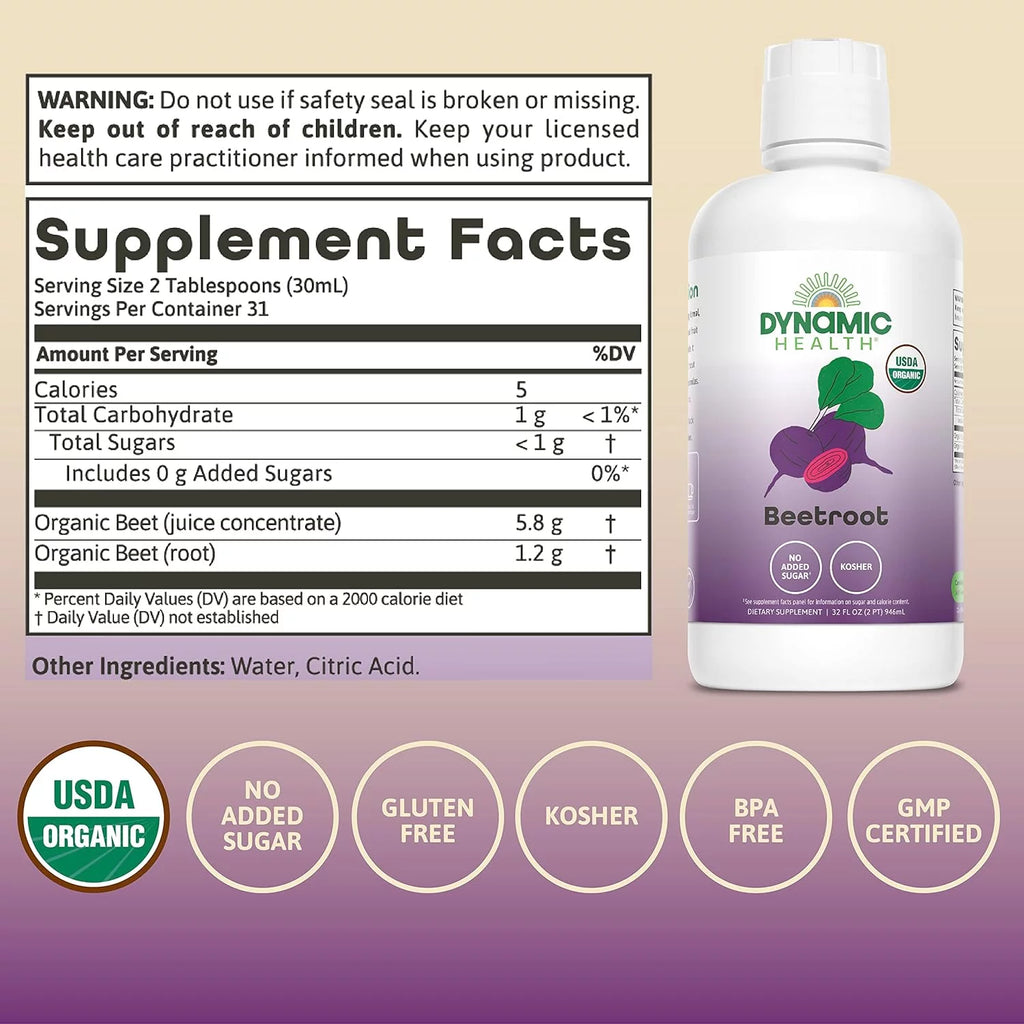 Certified Organic Beetroot Juice Concentrate, 32 oz Y570
