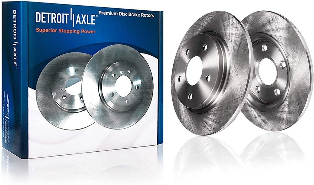 Front & Rear Disc Rotors + Ceramic Brake Pads 10pc Set O266