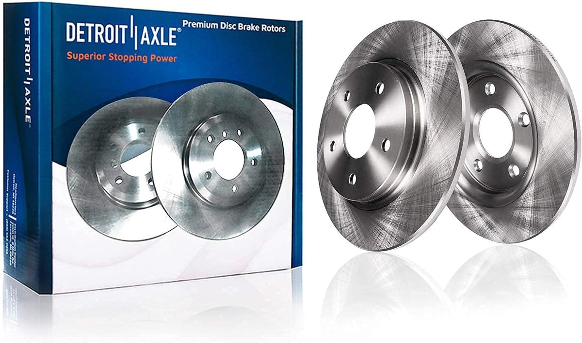 Front & Rear Disc Rotors + Ceramic Brake Pads 10pc Set O266
