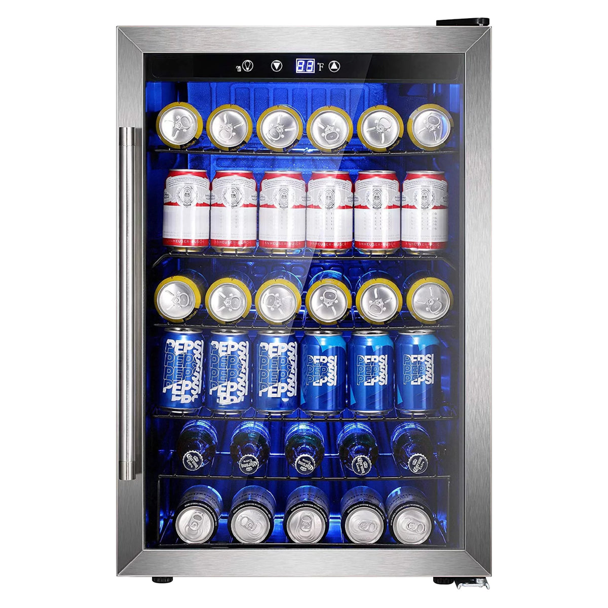 4.4 Cubic Feet 145 Can Beverage Refrigerator Glass Door H904