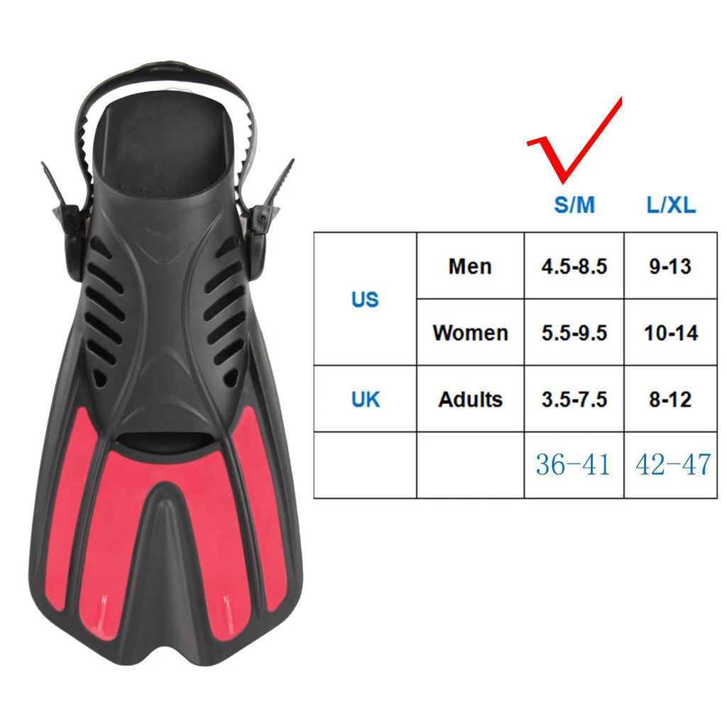 Pink Flexible Diving Flippers J305582
