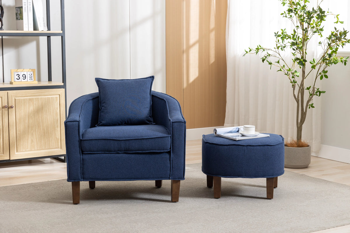 Accent Chair with Ottoman J1721