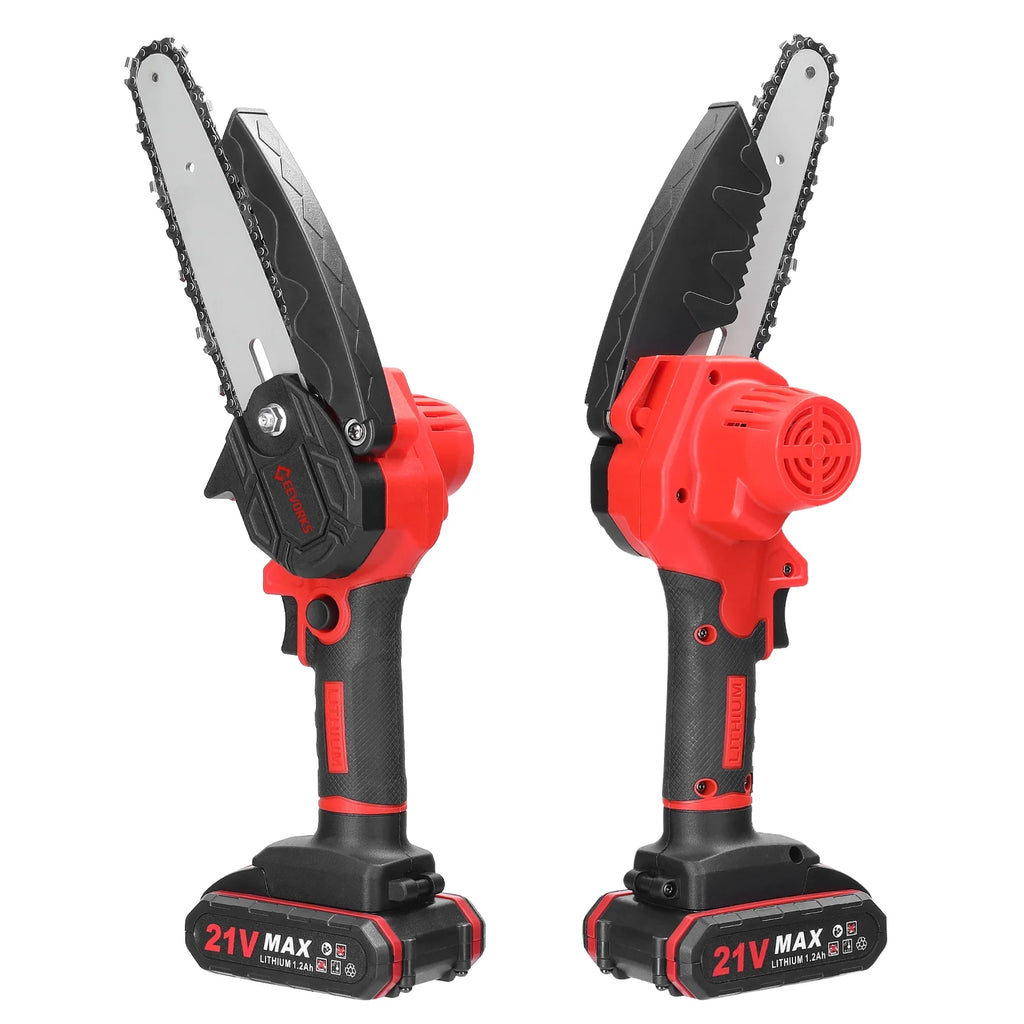 6-inch Cordless Mini Chainsaw with 2 Batteries G34079