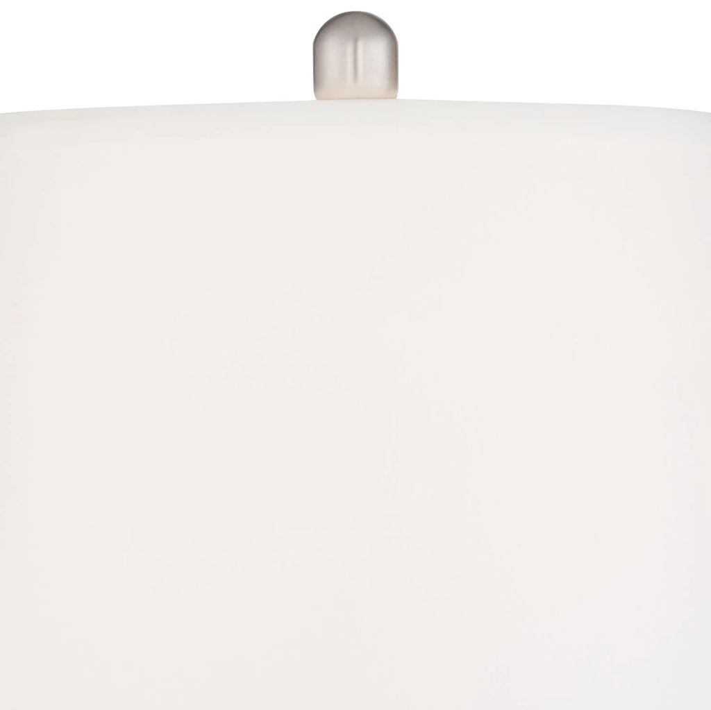 Set of 2 Green-Blue Glass Table Lamps Q9278