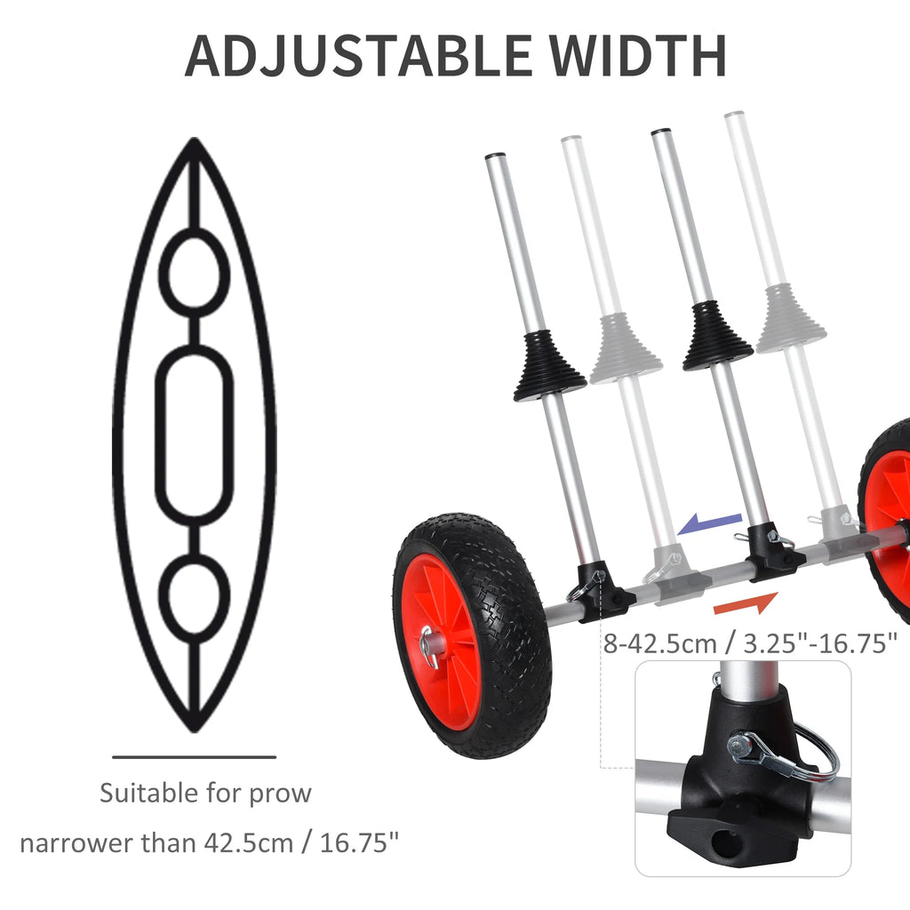 Kayak Cart with Aluminum Frame and Large Tires F4431