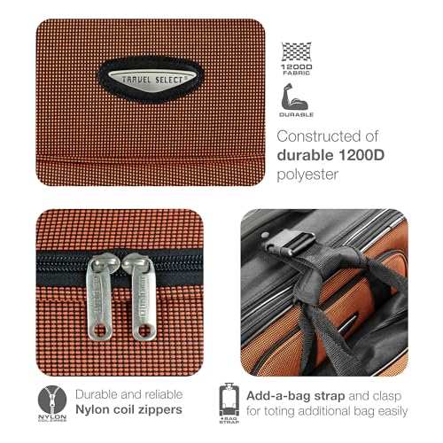 4-Piece Softside Expandable Luggage Set, Gray D914