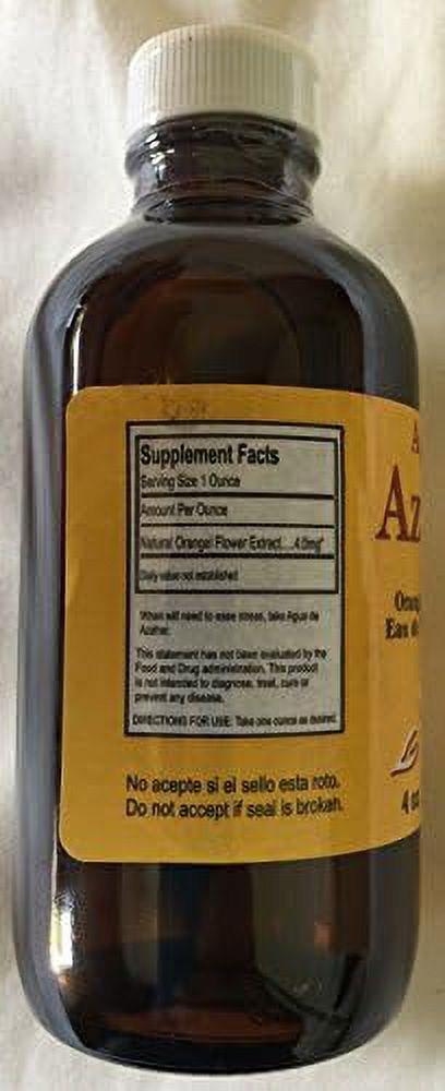 Orange Flower-Blossom Water 4 Oz. Glass Bottle V370808