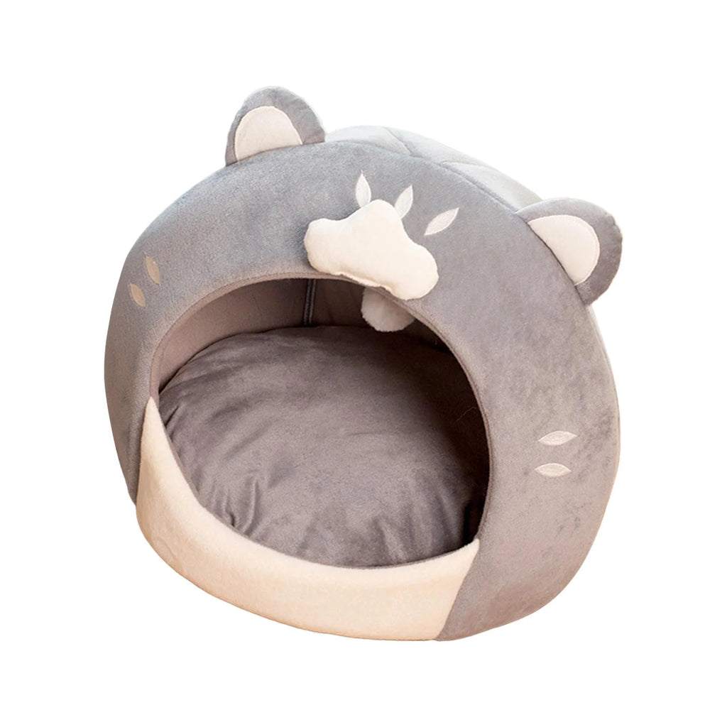 Cat Bed with Plush Ball Inner Cushion Machine Wash M9128