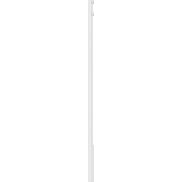 Fluted PVC Pilaster with Decorative Capital and Base (Pair) S298