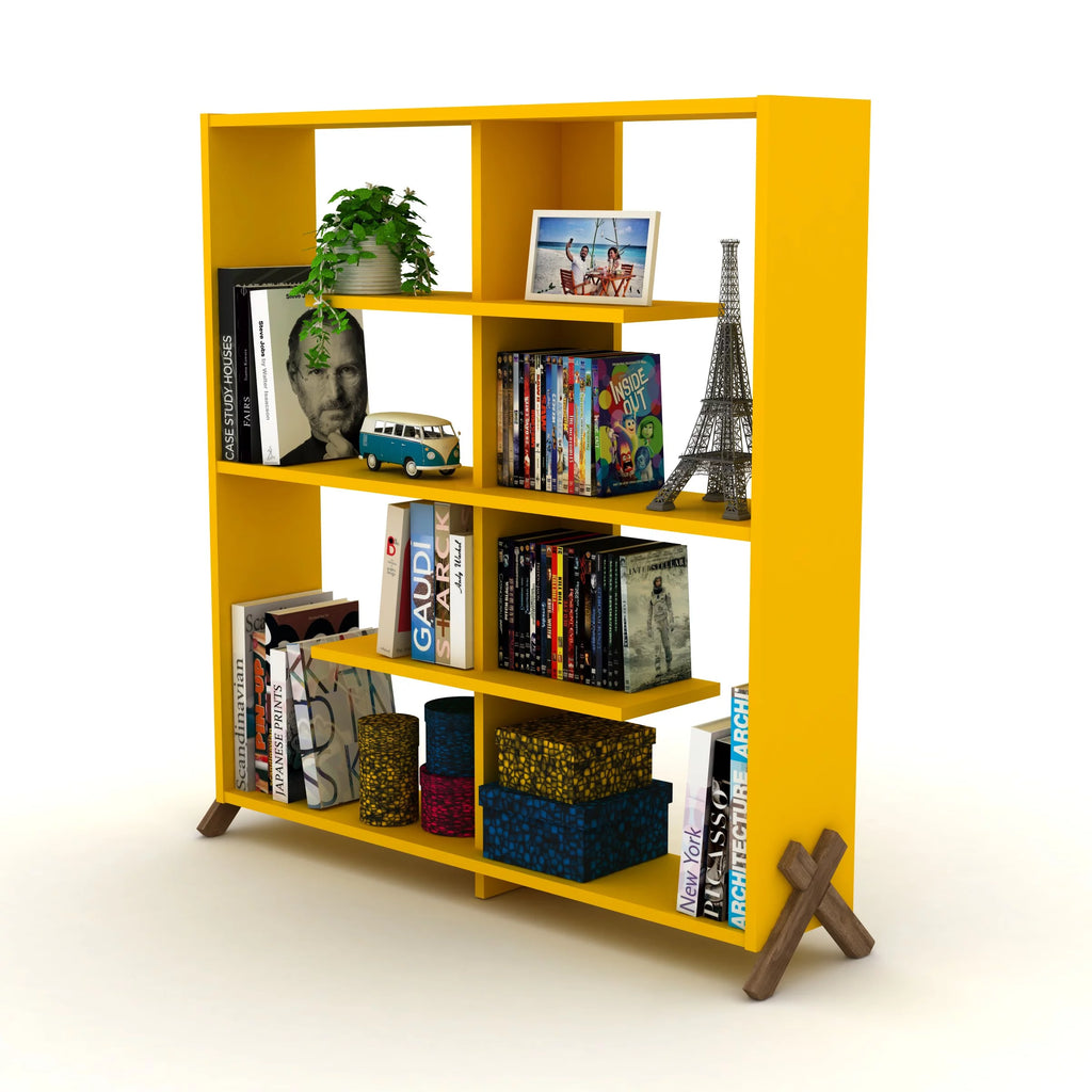 4 Tier Wood Bookshelf Y181118