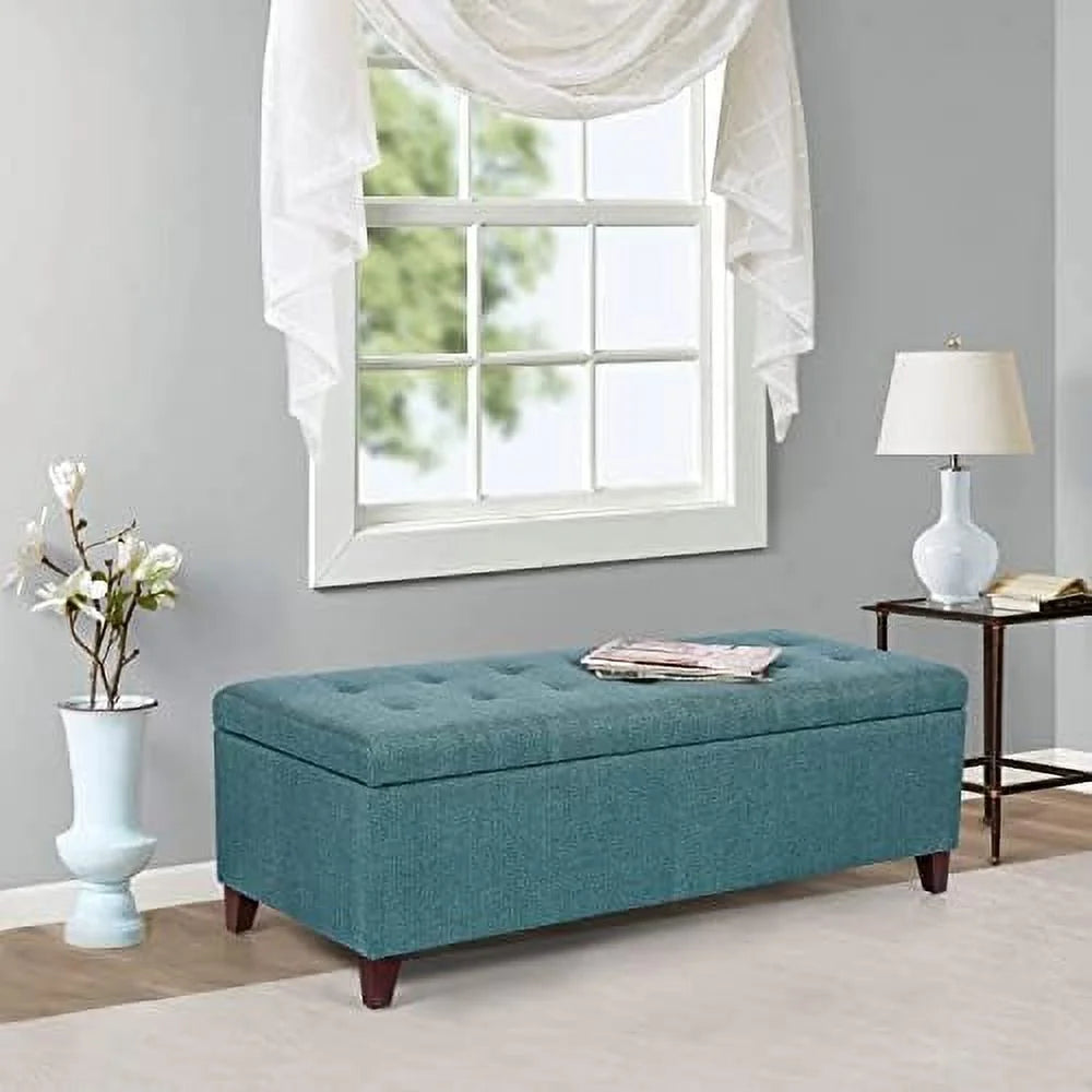 PU Leather Tufted Rectangular Ottoman Bench V944