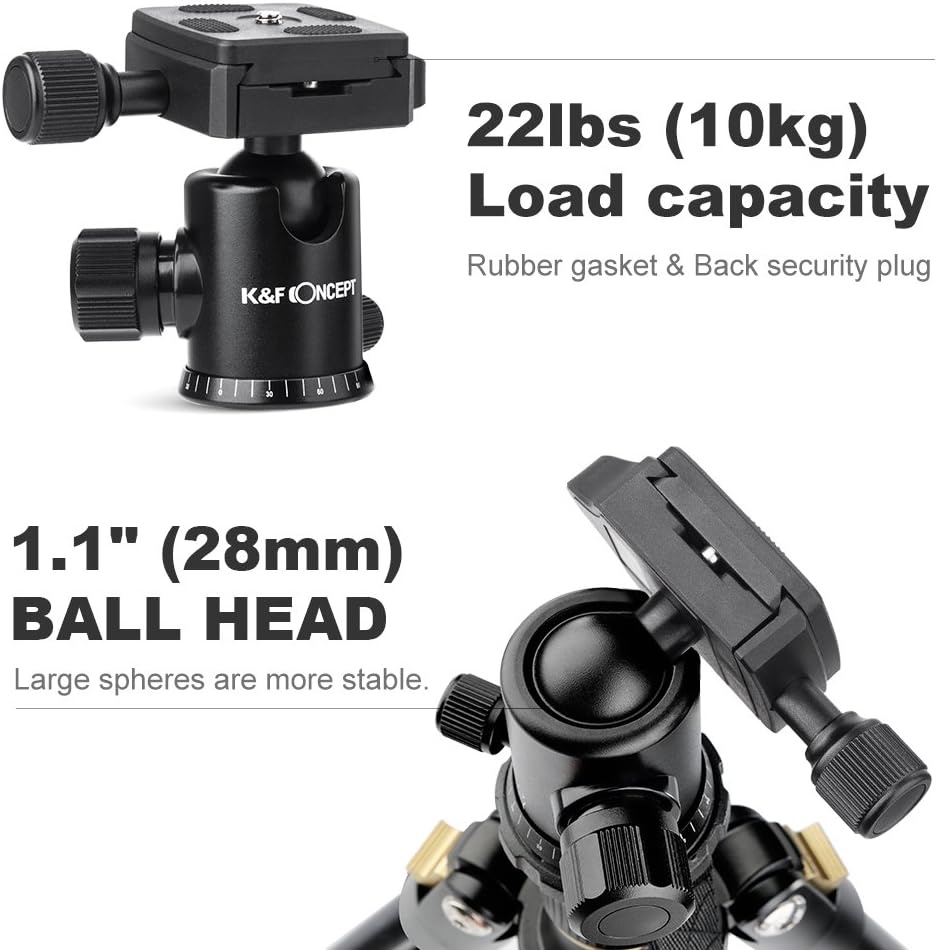 62'' Aluminum Camera Tripod with Ball Head S576555