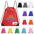 Black Drawstring Backpack 50 Pack W3026