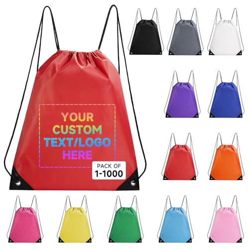 Black Drawstring Backpack 50 Pack W3026