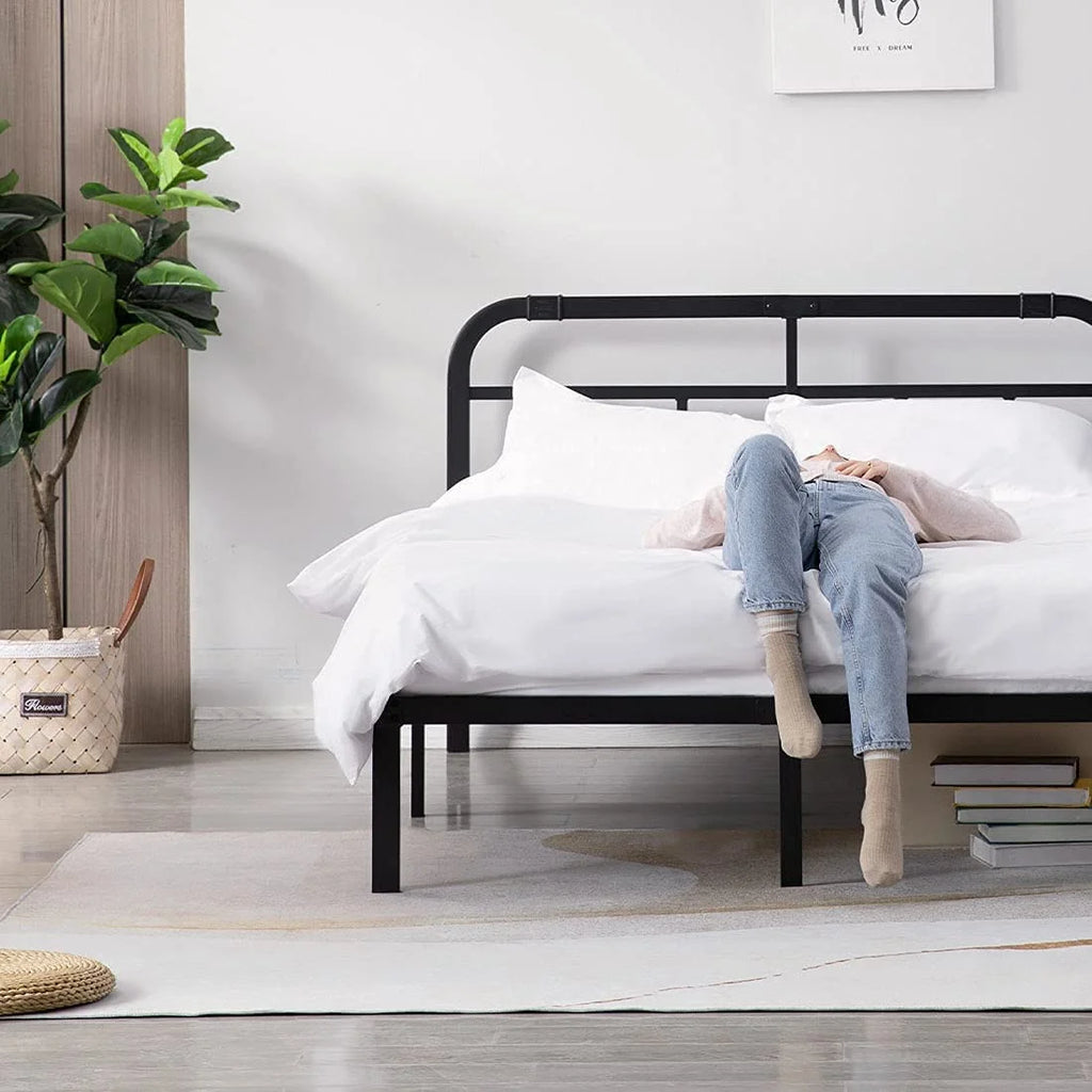 14 inch Queen Bed Frame with Headboard S6339