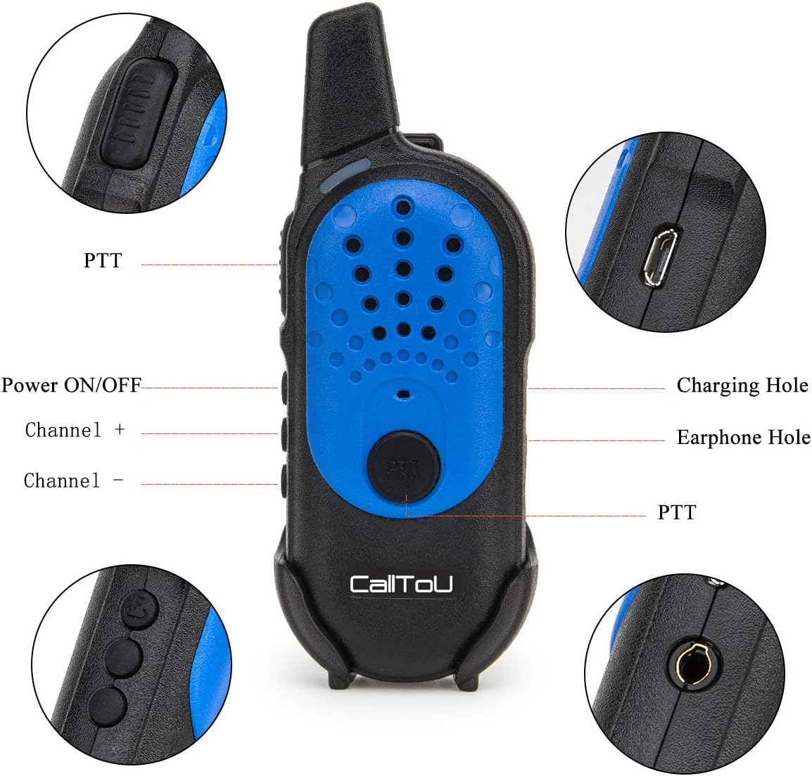 2 Way Radio Intercom System Mini Walkie Talkies O605