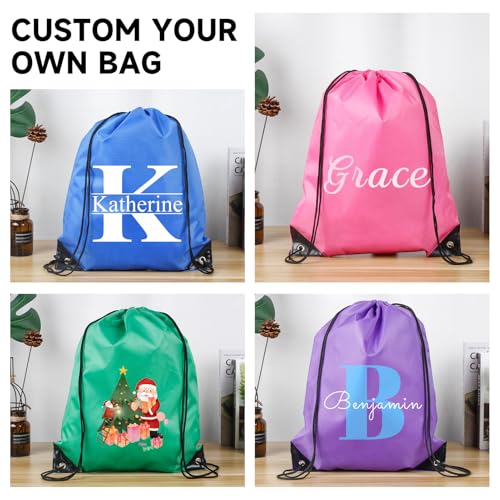 Black Drawstring Backpack 50 Pack W3026