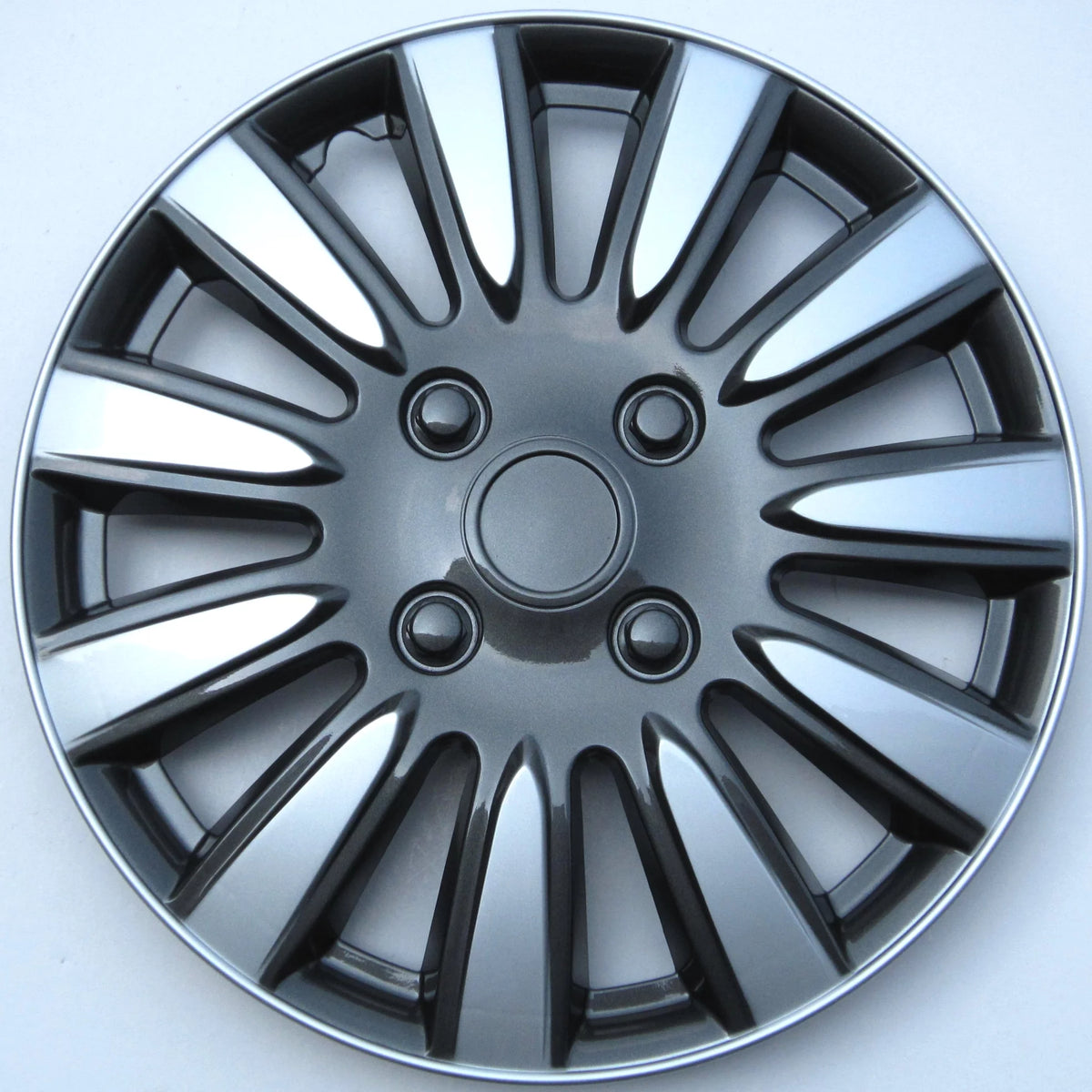 15-in Wheel Cover in Silver and Charcoal Finish C829