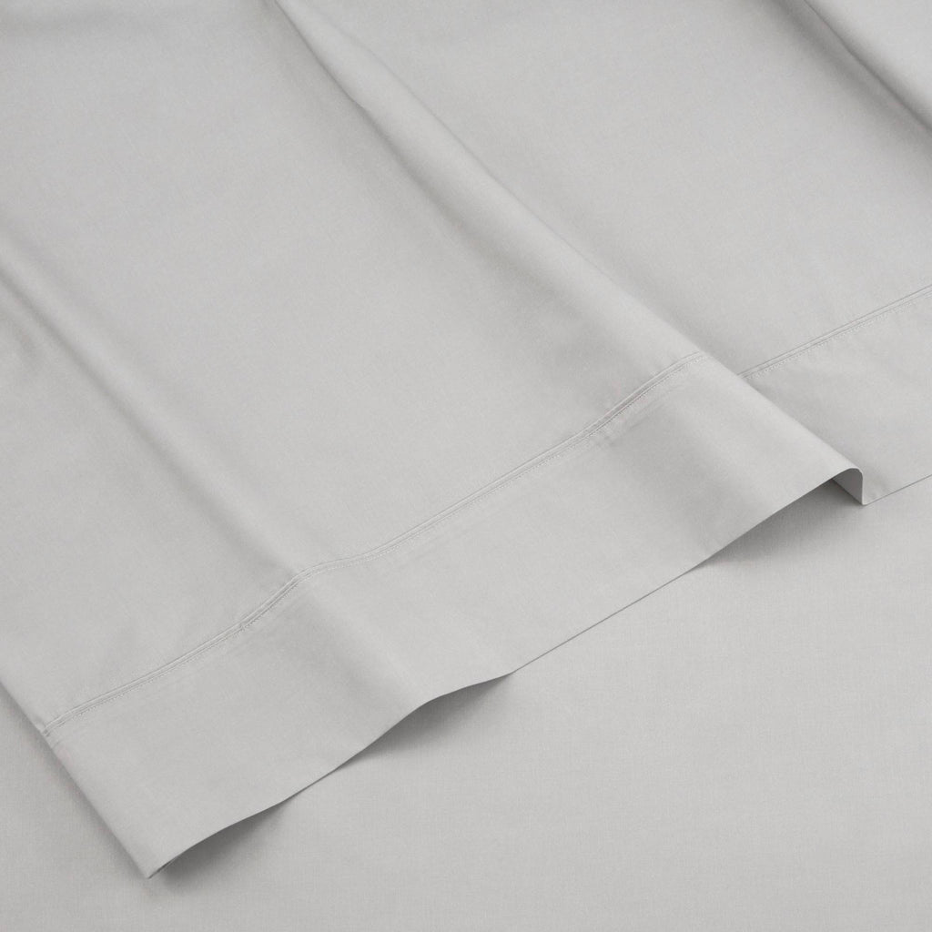 Grey Percale Twin Sheet Set T1046