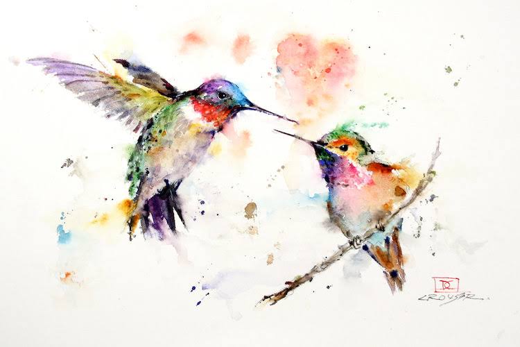 Hummingbirds Canvas Art Wall Decor H811419