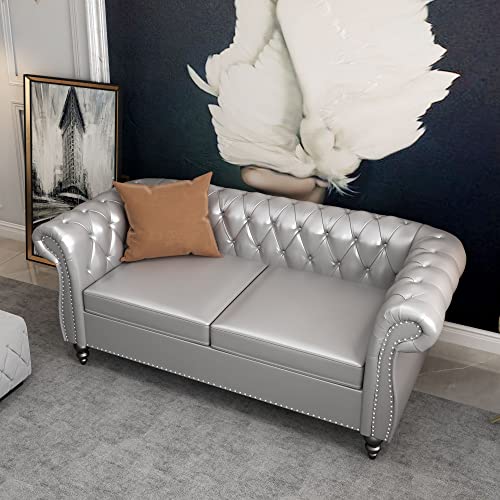 Beige Velvet Sofa Loveseat Chair 3 Piece Set J195172