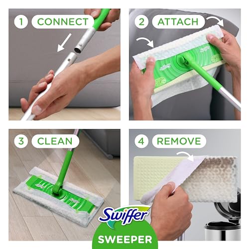20 Piece Dry and Wet Mop Starter Kit with 19 Refills S500