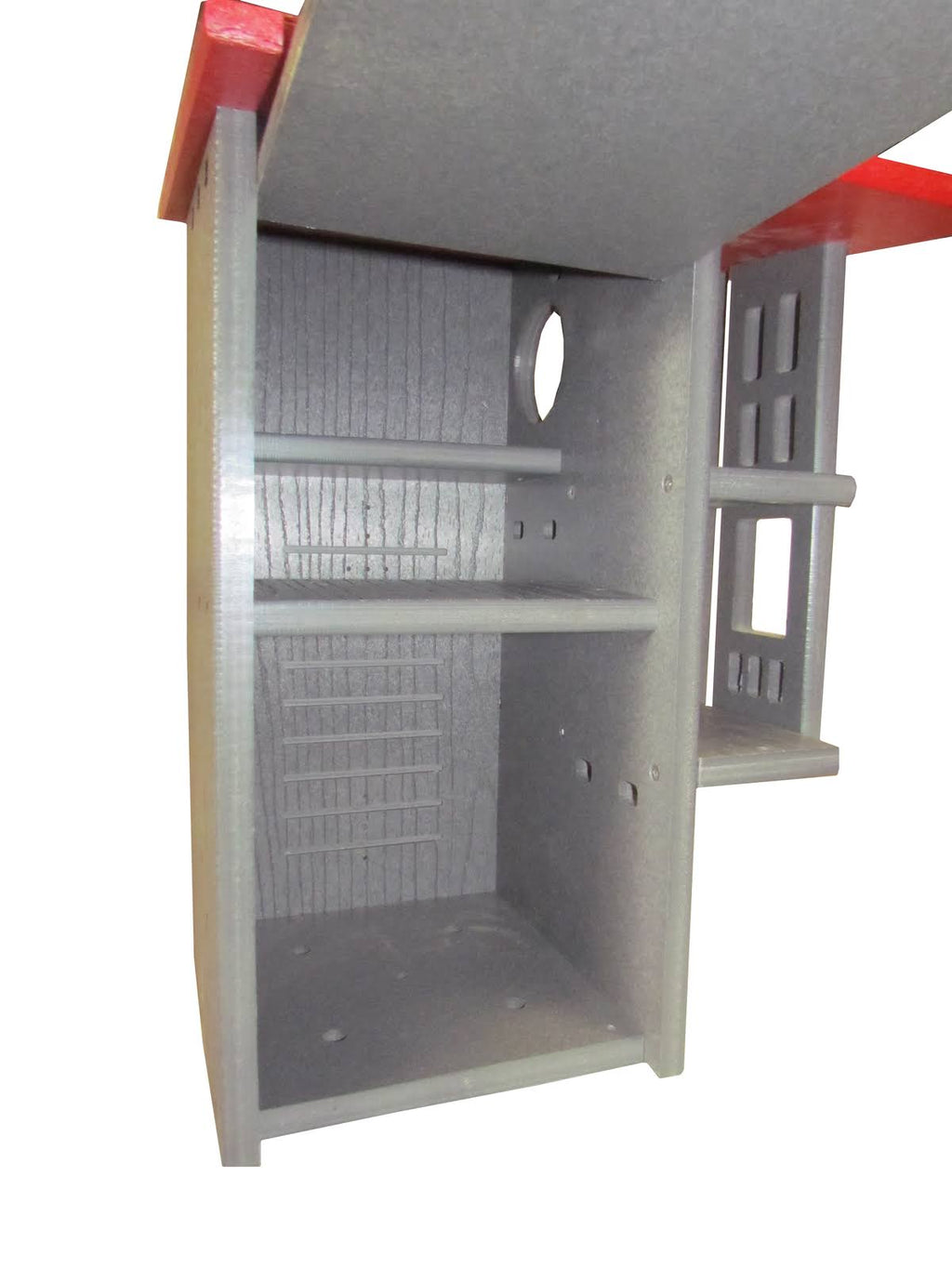 Gray/Cardinal Red Squirrel House Nesting Box H274148