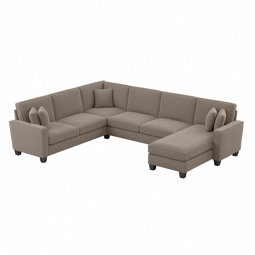 U Shaped Sectional Couch With Reversible Chaise Lounge A390494