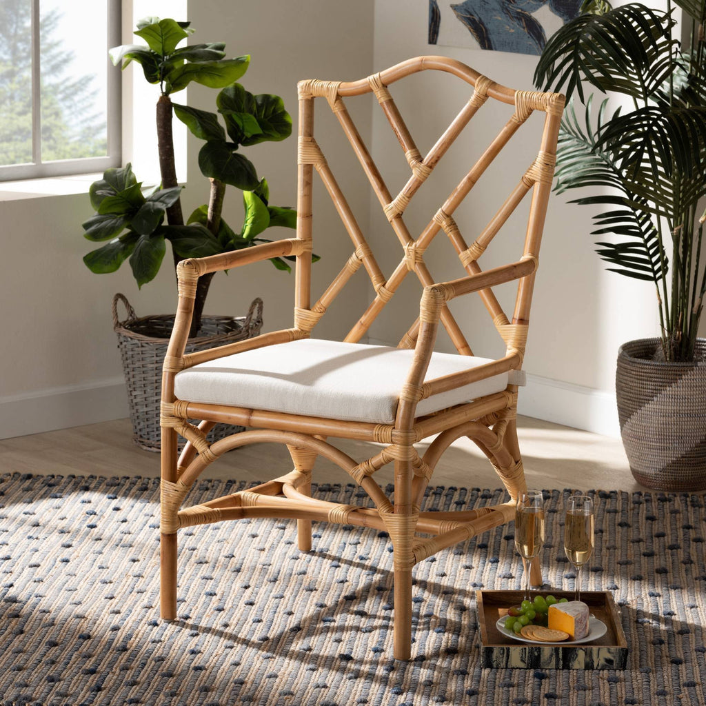Finished Rattan Armchair D63480