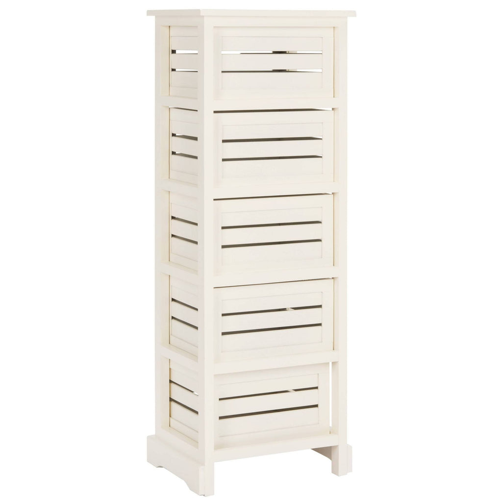Cream 5-Drawer Cabinet D45173