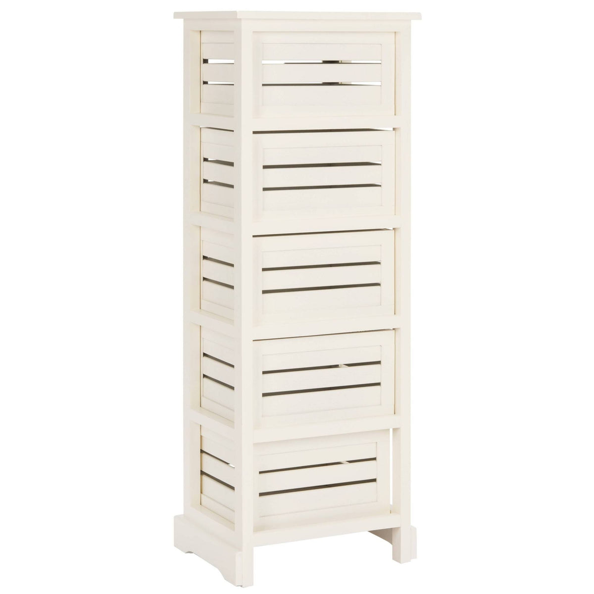 Cream 5-Drawer Cabinet D45173