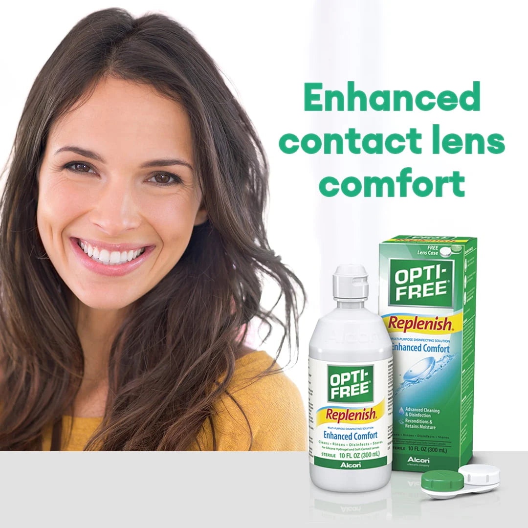 Multipurpose Contact Lens Disinfecting Solution, Two 10oz B781