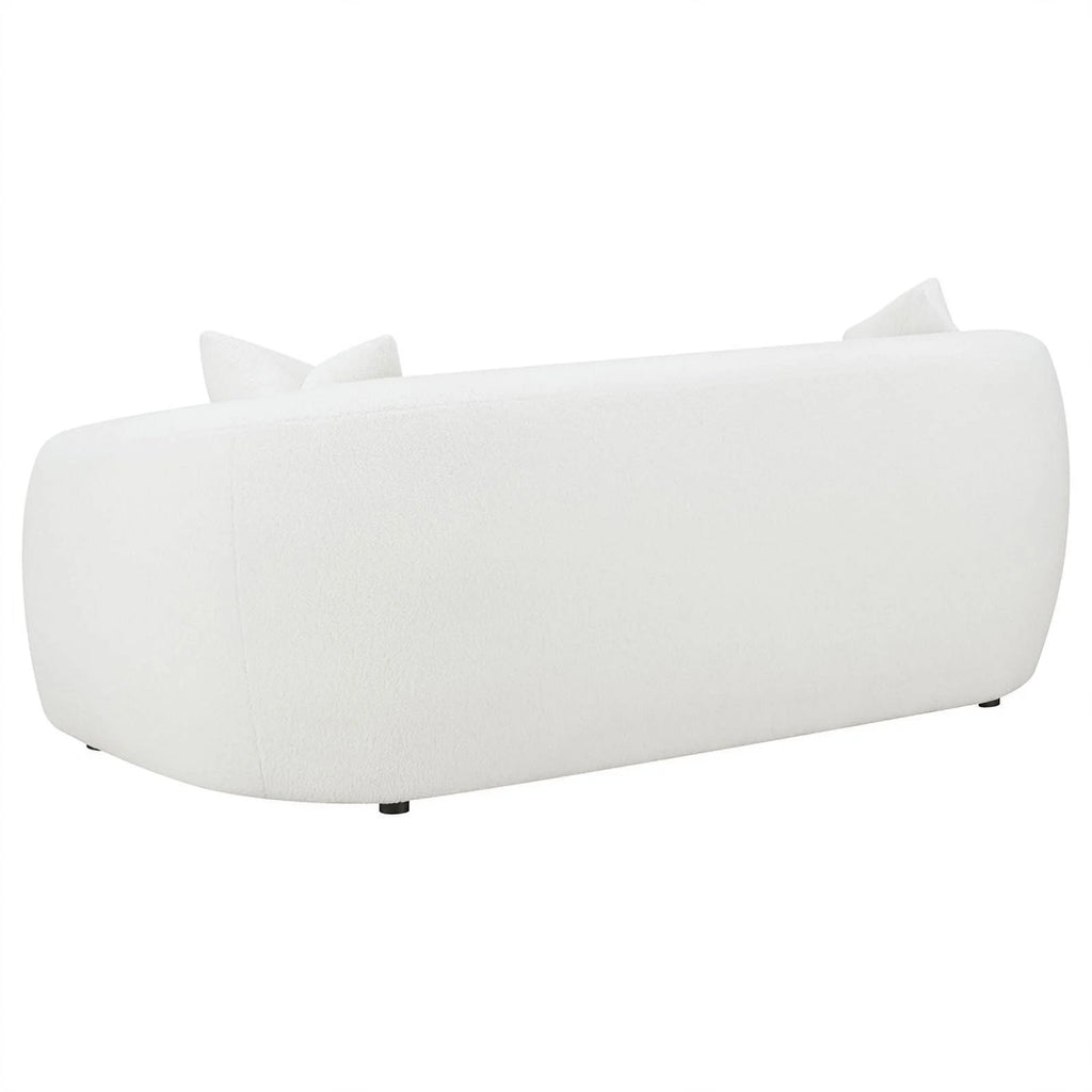 White Fabric Upholstered Sofa K59022