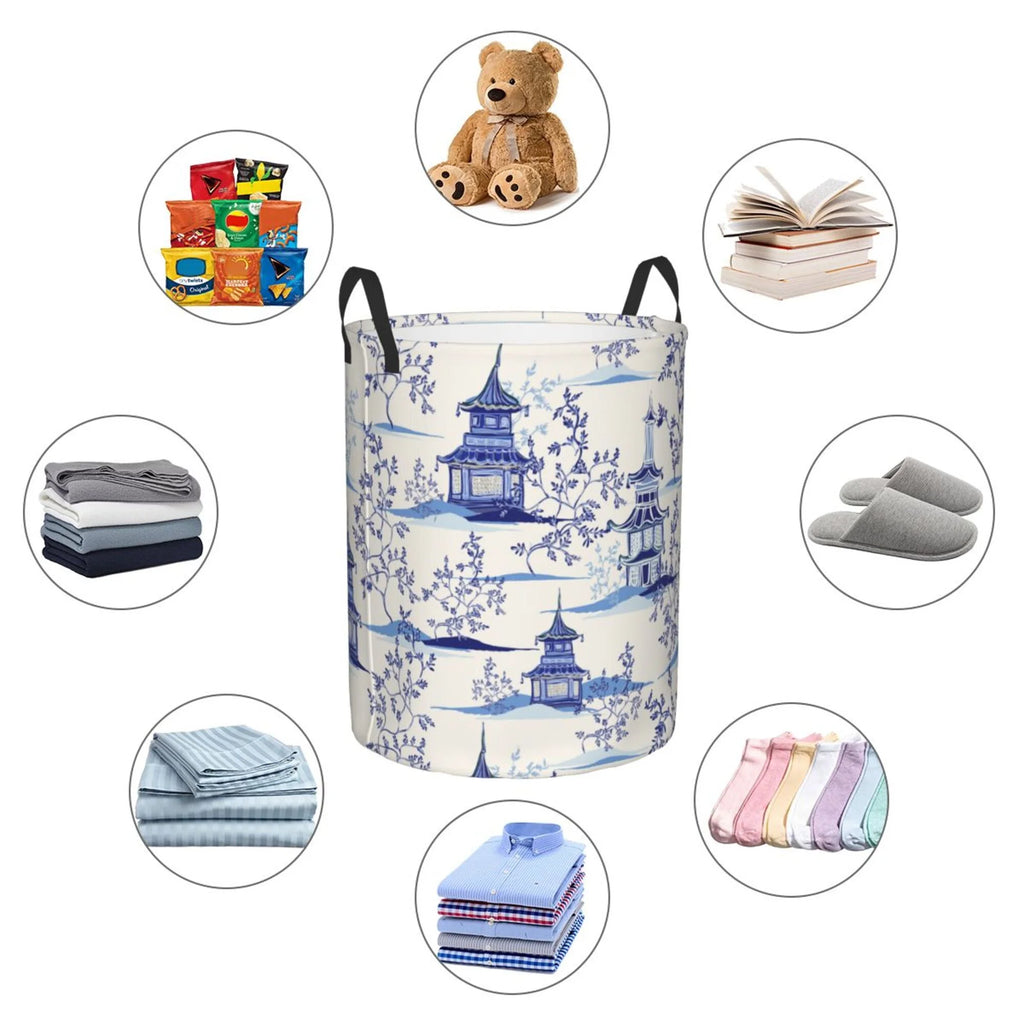 Waterproof Laundry Hamper with Handle E7338