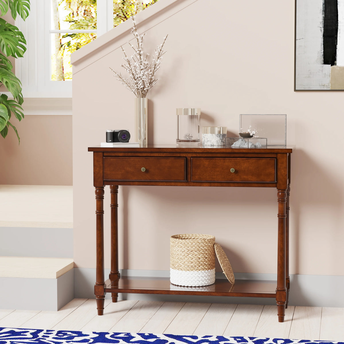 Solid Wood Sofa Table Q373