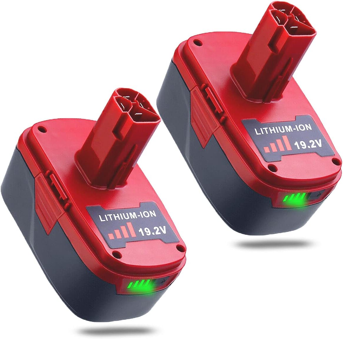 2Pack 6.0Ah Lithium-ion Replacement Battery for Craftsman 19.2 Volt Cordless Power Tool Batteries W25744