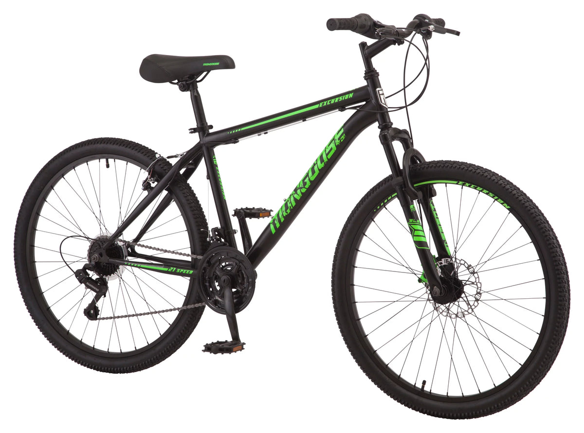 26 inch 21 speeds Black Green Mountain Bike V8681