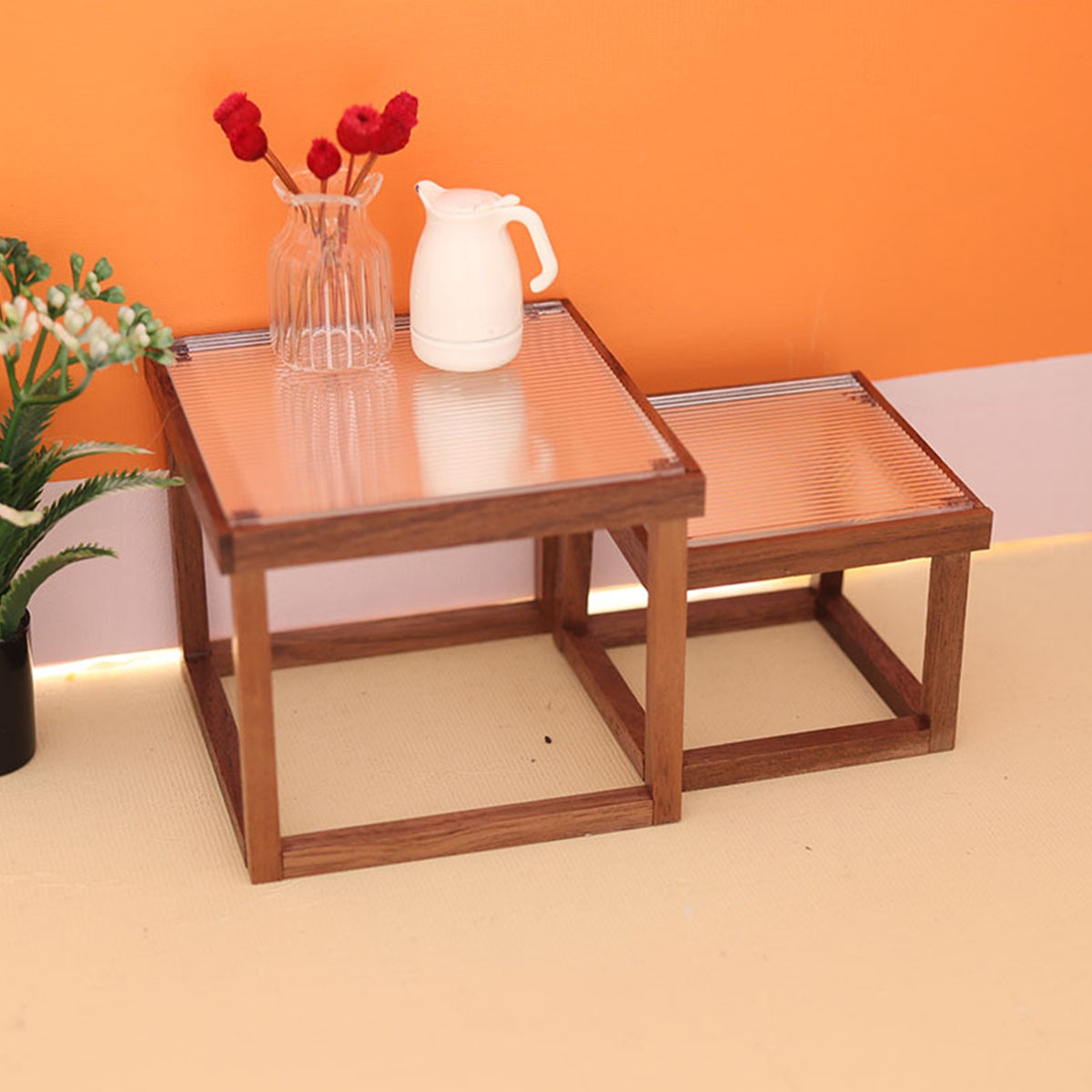 Black Walnut Stripe Coffee Table Model D32769
