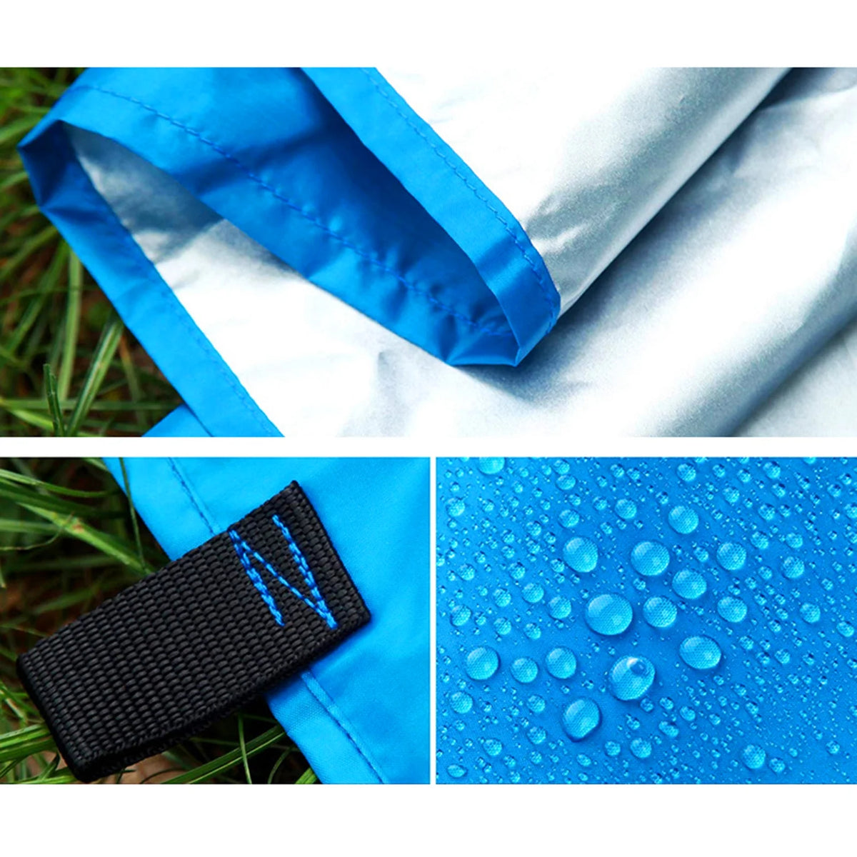 9.8ft Waterproof Camping Tarp Hammock Sunshade Rain Shelter Tarpaulin Canopy O277966