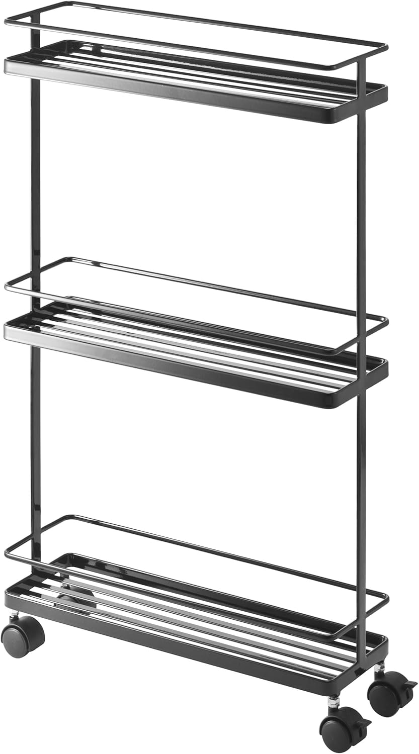 White Rolling Kitchen Storage Cart A14964