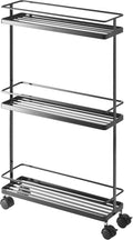 White Rolling Kitchen Storage Cart A14964