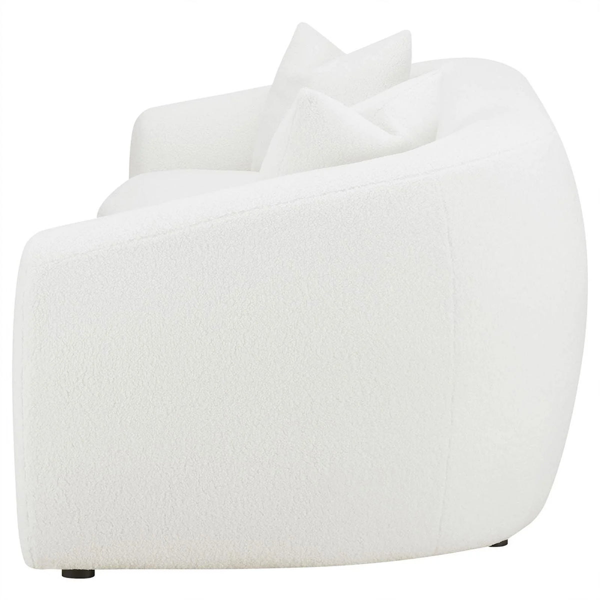 White Fabric Upholstered Sofa K59022