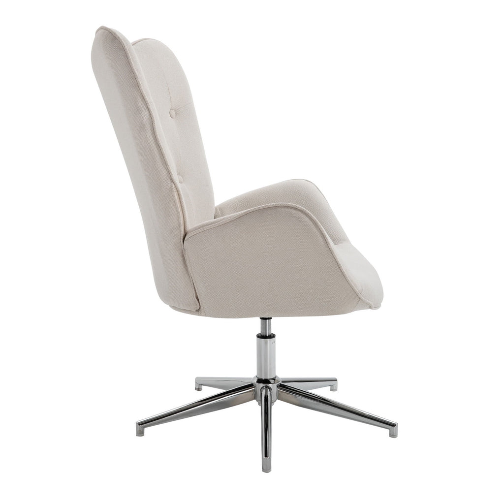 Beige Upholstery Accent Chair L620