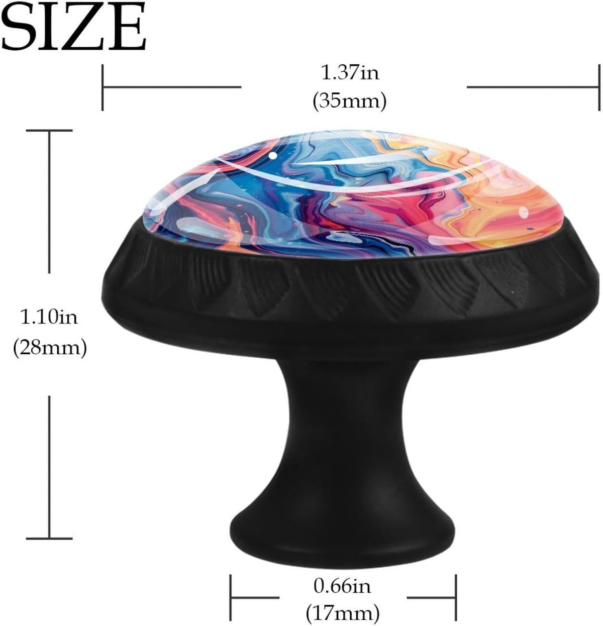 Pack of 12 Clear Crystal Glass Cabinet Drawer Knobs Z252