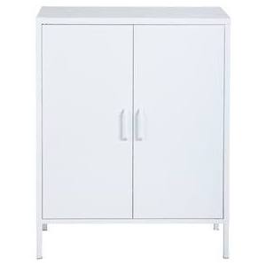 Black Metal 2-Door Storage Cabinet A744292