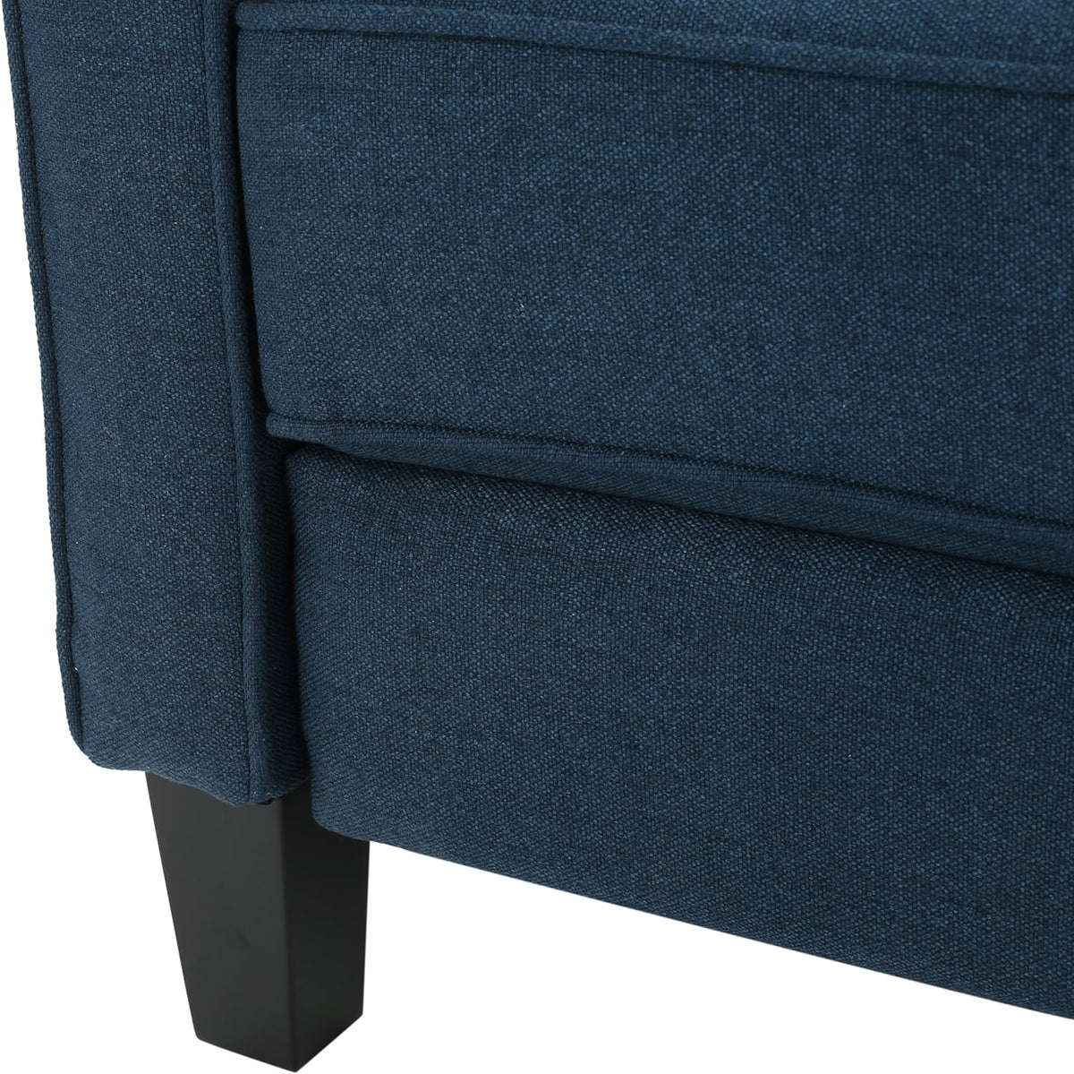 Dark Blue Fabric Recliner Club Chair E458