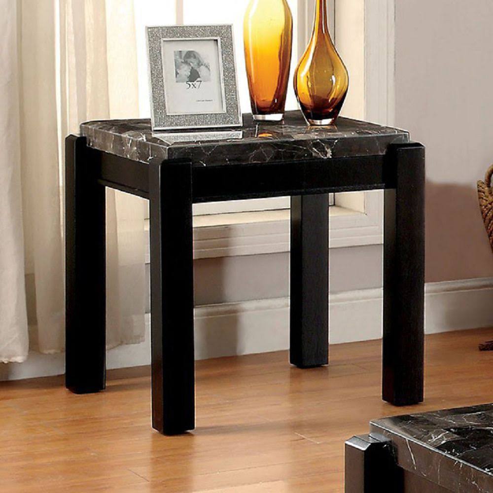 Gray Marble End Table V81089