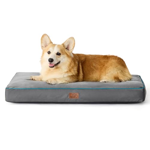 Washable Dog Bed Large 3 Inch Thicken Grey Y843228