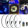 15.5 inch RGB LED Wheel Ring Light Kit 4PCS W991